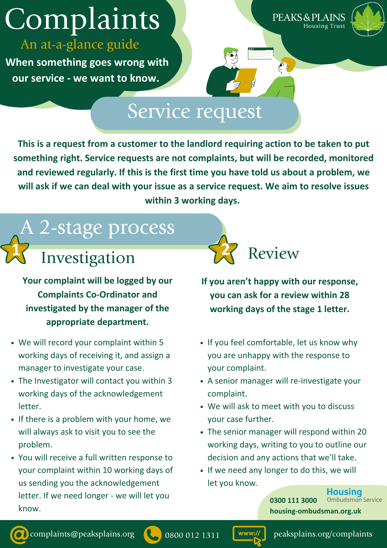 Complaint process